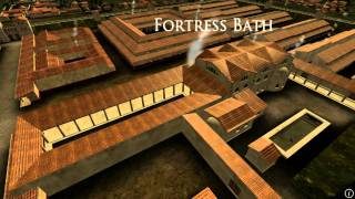 Animation of ancient Roman Fort in Caerleon Wales [upl. by Munniks735]