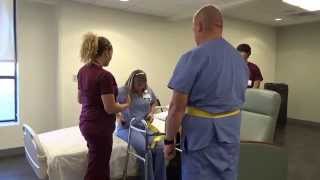 Physical Therapy Transfer Training  How To Transfer From Wheelchair To Bed [upl. by Averi]