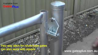 Gate Latch 2 way for round pipe and square [upl. by Ainival518]