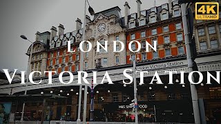 London Victoria Station Walk Through England 4K [upl. by Kubis]