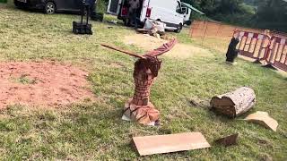 A fabulous range of wooden sculpture at Caerleon festival 2024 [upl. by Anasor]