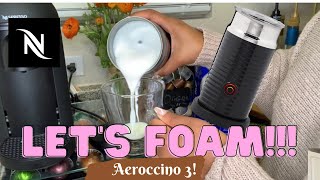 How To Foam Milk With Aeroccino 3 Make Coffee With Foam Tips amp Tricks  Easy Foamed Latte Recipe [upl. by Namaan]